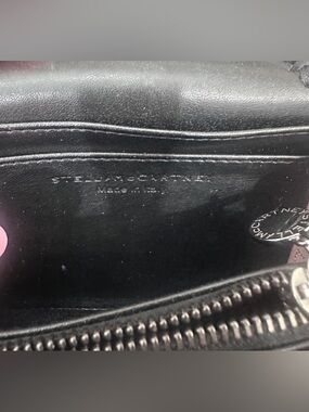 Stella McCartney Black Zip-Around Wallet